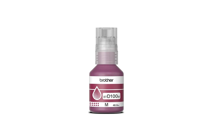 Botella de Tinta Brother BTD100M - Magenta | Para DCP-T230 / DCP-T430W / DCP-T530DW / DCP-T536DW / DCP-T730DW / MFC-T930DW | 5,000 paginas