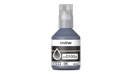 Botella de Tinta Brother BTD100BK - Negro | Para DCP-T230 / DCP-T430W / DCP-T530DW / DCP-T536DW / DCP-T730DW / MFC-T930DW | 7,500 paginas