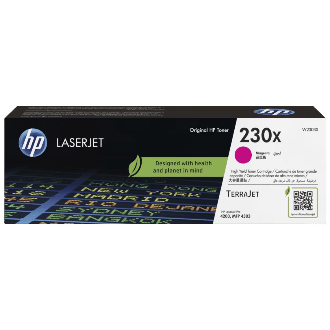 Toner Hp W2303X 230X Magenta | para HP LaserJet Pro 4203 / 4303 | 5,500 páginas