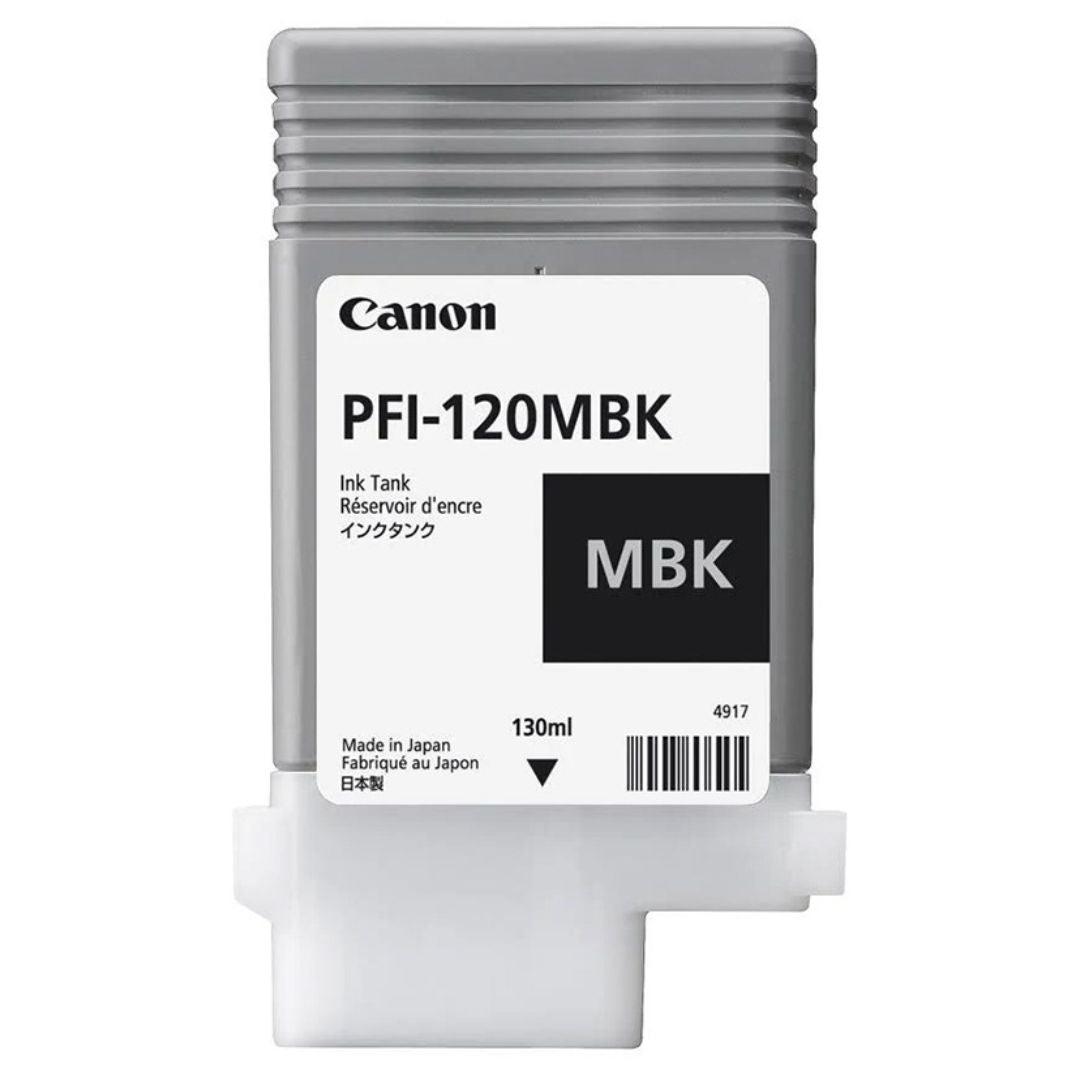 Tinta Canon PFI-120MBK Matte Black | Para imagePROGRAF TM-200 / TM-205 / TM-300 / TM-305