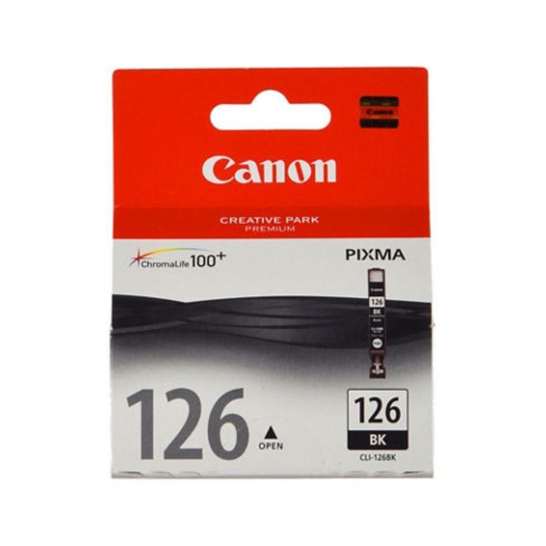 Tinta Canon CLI-126 Negro | Para IP4910, IP4810, IX6510, MG5310, MG5210,MX711