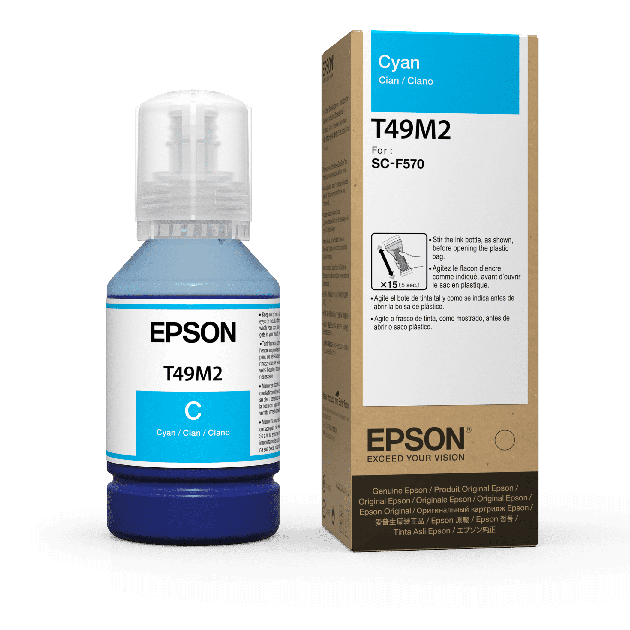 Botellas de Tinta Epson T49M220 | Cyan para SureColor F170 F570 F571 - T49M220