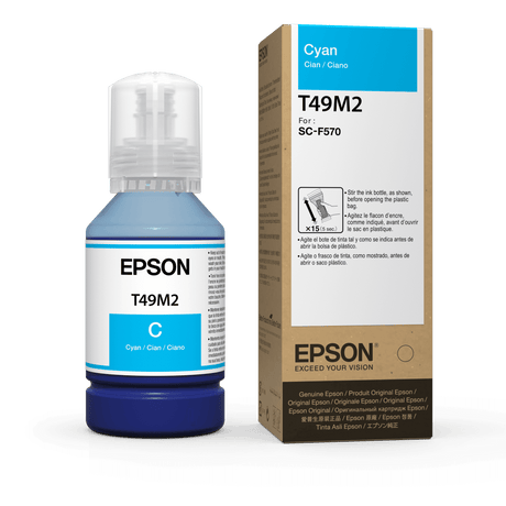 Botellas de Tinta de Sublimación Epson T49M220 | Color Cyan para impresoras SureColor F170 F570 F571