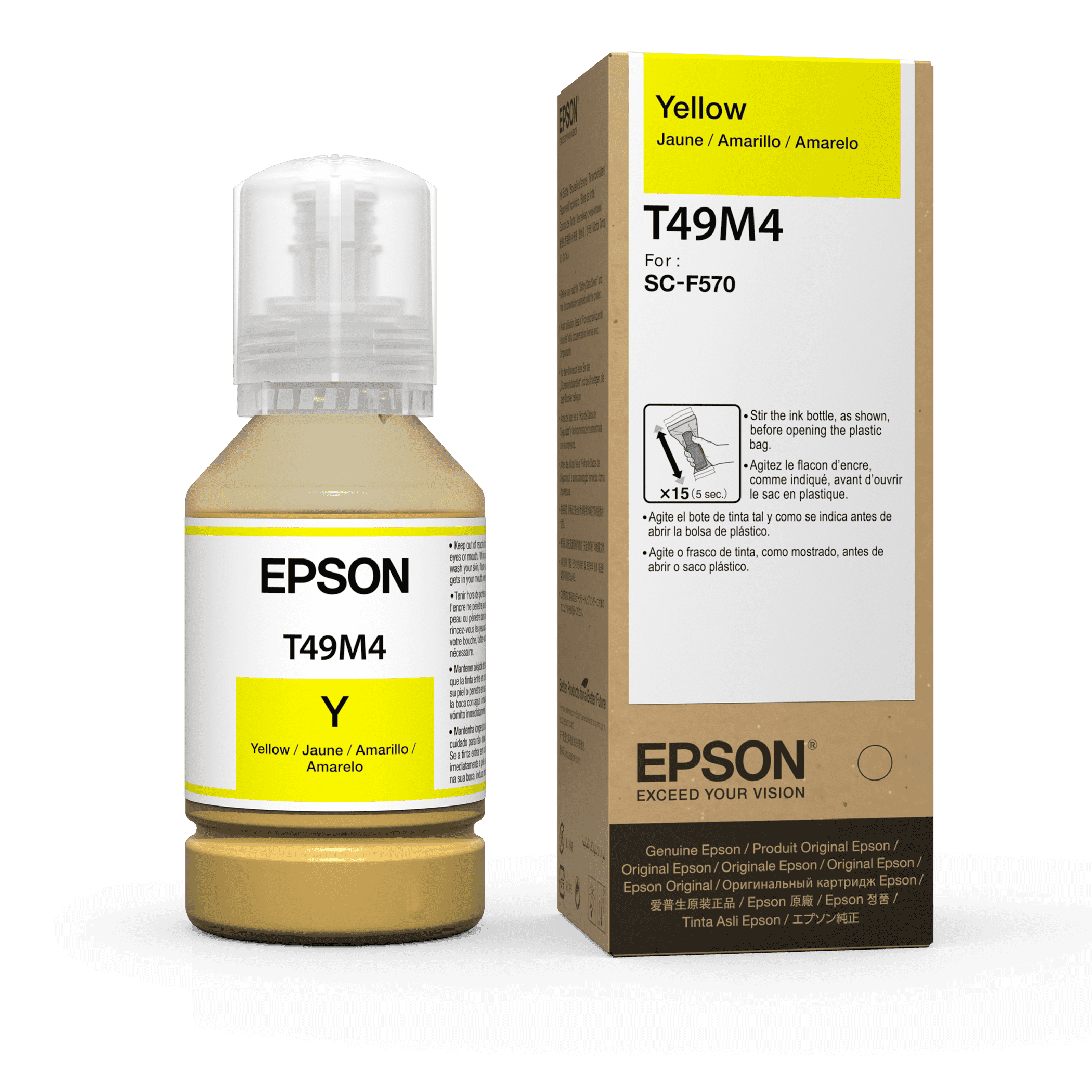 Botellas de Tinta Epson T49M420 | Yellow para SureColor F170 F570 F571 - T49M120