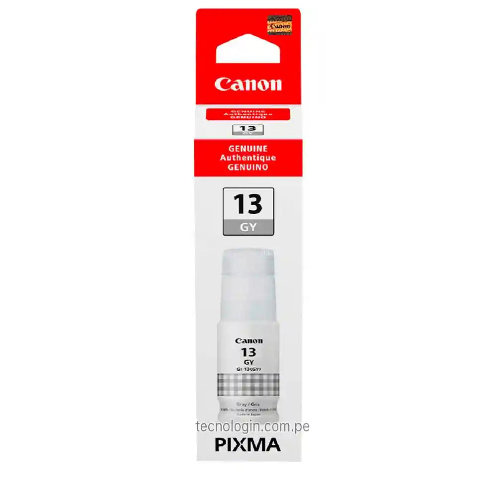 Tinta Canon GI-13GY Gris | Para Pixma G510 / G610