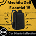 Mochila Dell Essential 15 | es-bp-15-20 | Diseñada con impresiones reflectantes -  es-bp-15-20