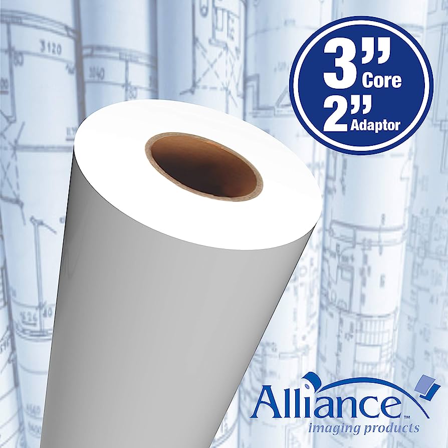 Rollo de Papel Albanene (Vellum) 36" X 150' para Ploter | Nucleo 3" adaptador 2"