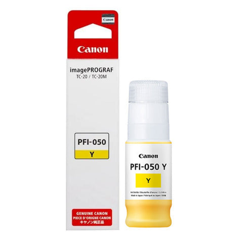 Tinta Canon PFI-050Y Amarillo para TC-20/TC-20M