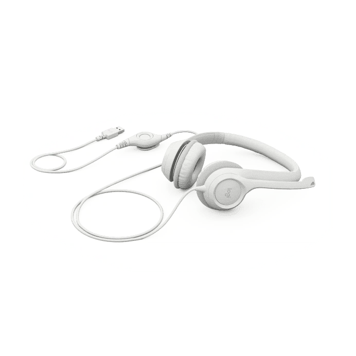 Audifonos Logitech H390-USB | Blanco, modelo , Audifonos