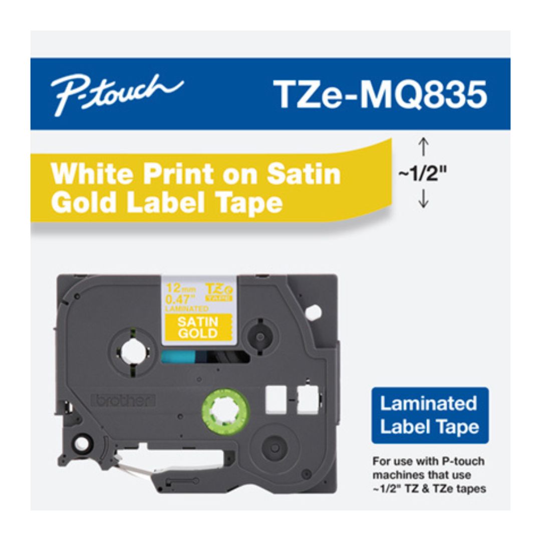 Cinta Laminada para uso interior y exterior Brother TZe-MQ835, modelo , Etiquetas