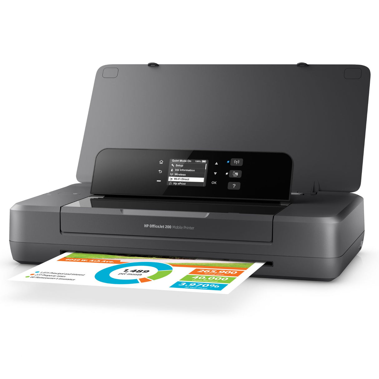 HP OfficeJet 200: Impresora Portatil Hp inalámbrica para imprimir en cualquier lugar | 10 ppm Negro / 7 ppm Color, modelo , Impresoras de Tinta