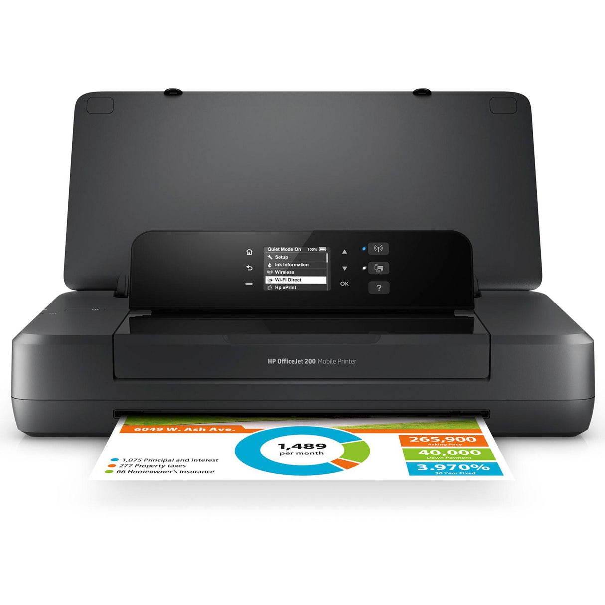 HP OfficeJet 200: Impresora Portatil Hp inalámbrica para imprimir en cualquier lugar | 10 ppm Negro / 7 ppm Color, modelo , Impresoras de Tinta
