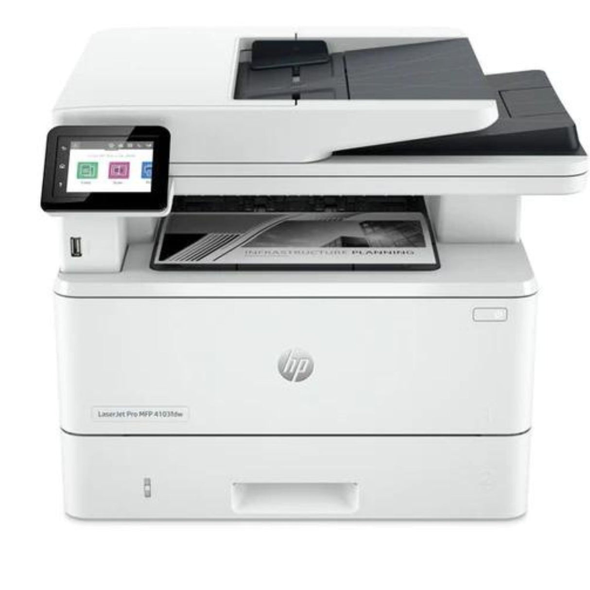 Impresora HP LaserJet Pro MFP 4103fdw - B/N laser Legal - A4/Legal - 250 hojas - USB, LAN Gigabit, Wi-Fi, Bluetooth | 42 ppm, modelo , Impresoras Laser
