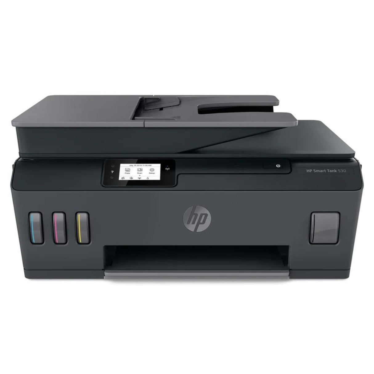Impresora HP Smart Tank 530 con Escáner Automático y WiFi - Multifuncional de Inyección de Tinta - 12,000 Páginas en Negro - 8,000 Páginas a Color | 11 ppm Negro / 5 ppm Color, modelo , Impresoras de Tinta