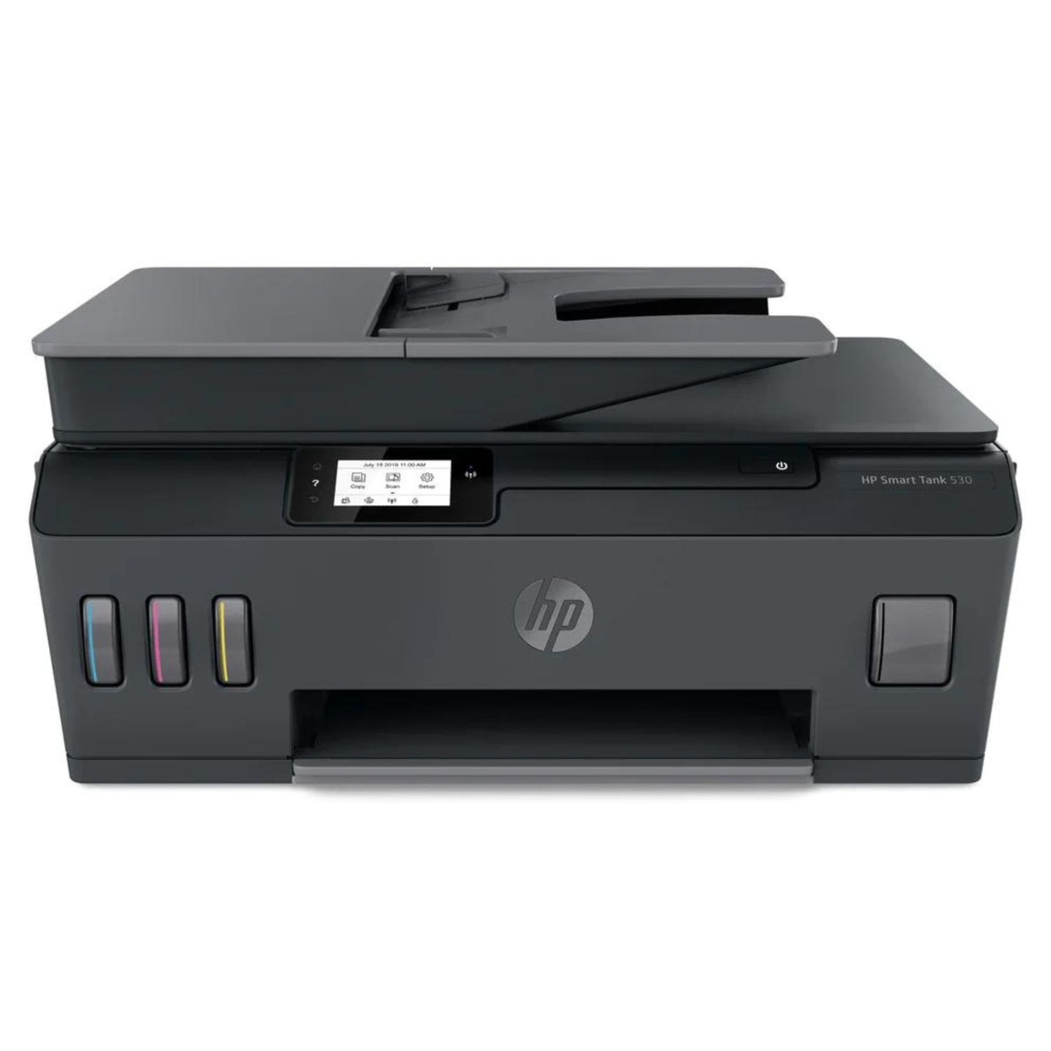 Impresora HP Smart Tank 530 con Escáner Automático y WiFi - Multifuncional de Inyección de Tinta - 12,000 Páginas en Negro - 8,000 Páginas a Color | 11 ppm Negro / 5 ppm Color, modelo , Impresoras de Tinta