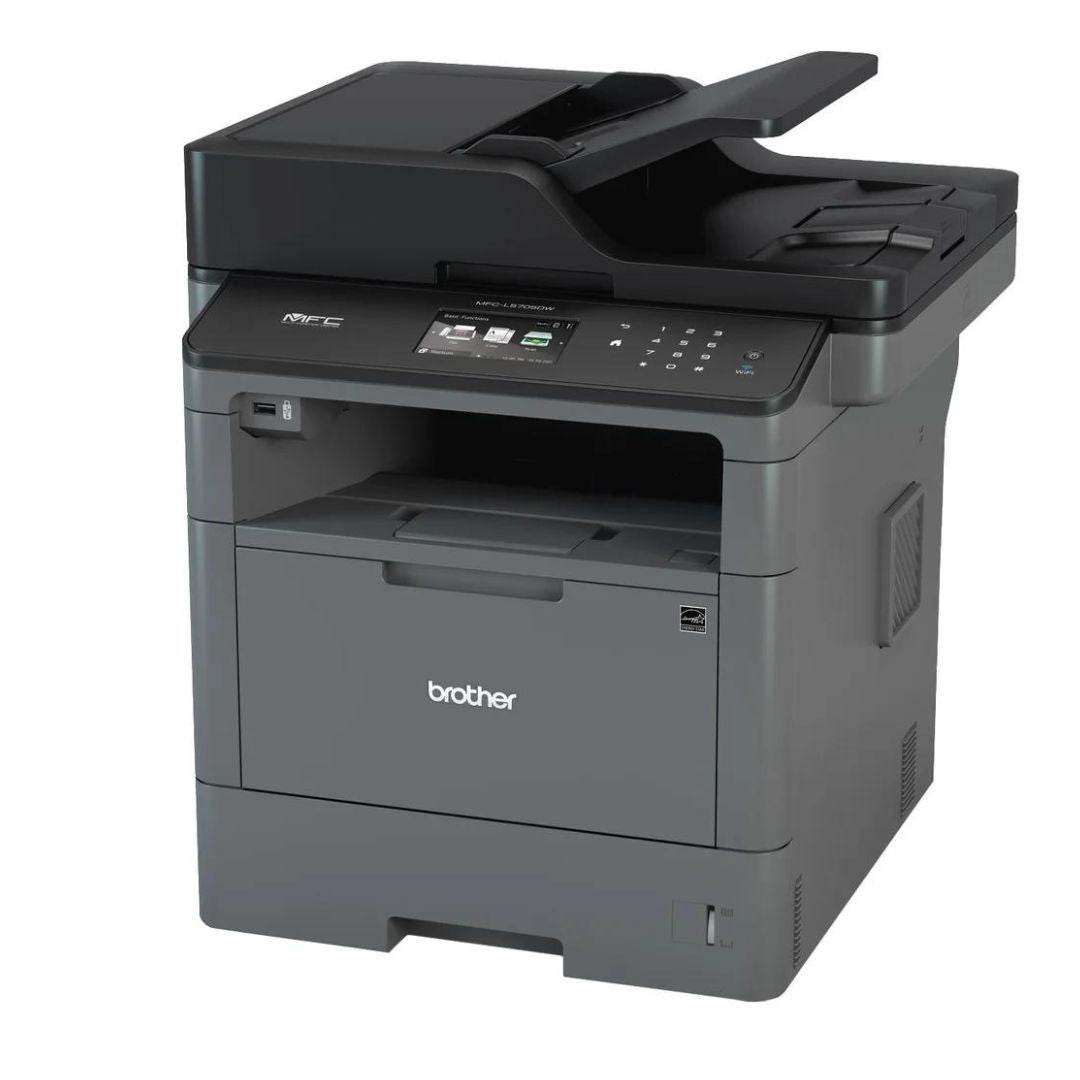 Impresora Laser Multifuncional monocromática Brother MFC-L5705DW | impresión dúplex, escaneo y copia y conexión inalámbrica a red | 42 ppm Negro, modelo , Impresoras Laser