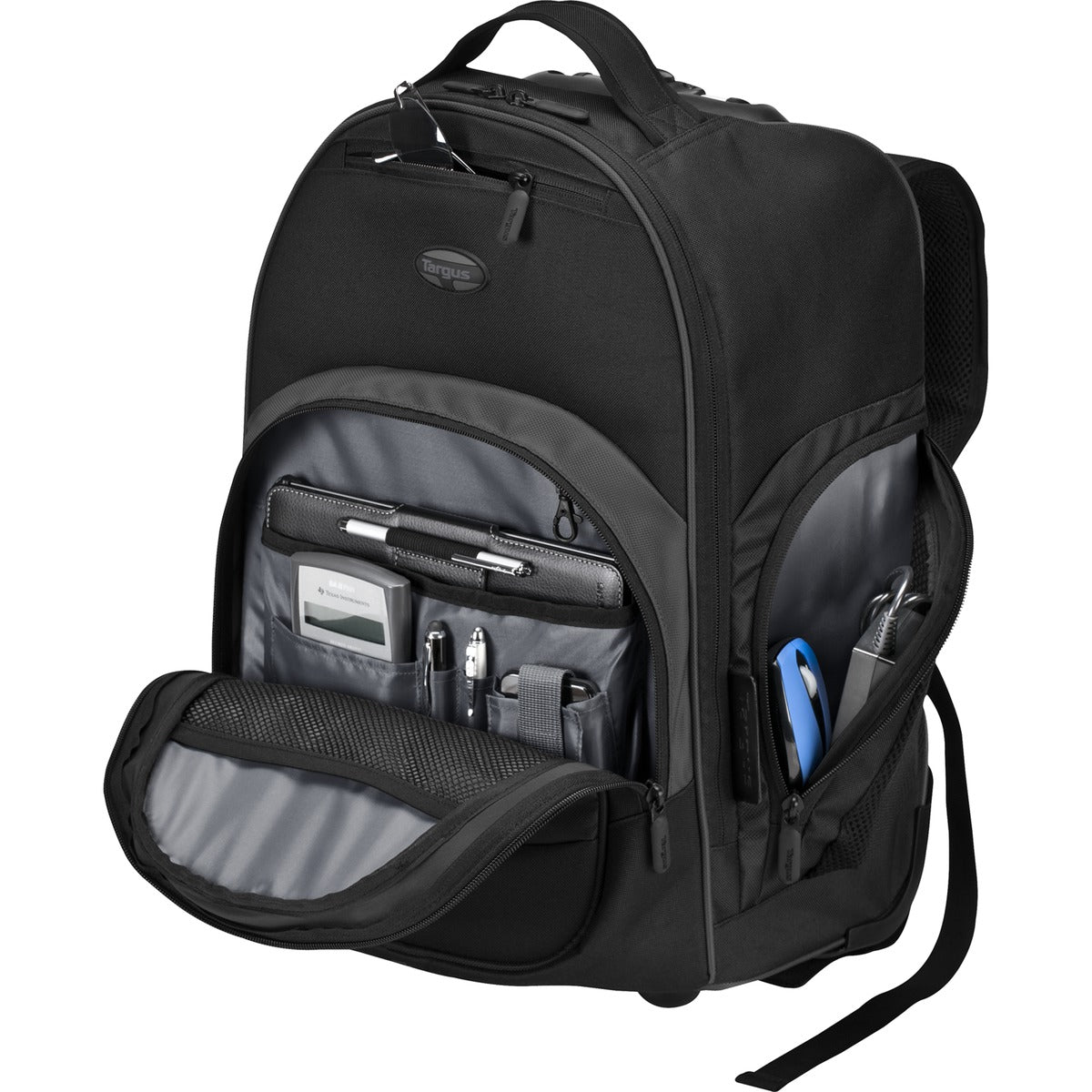Mochila con ruedas Targus - 16" Compact Rolling Backpack - Black, modelo , maletin