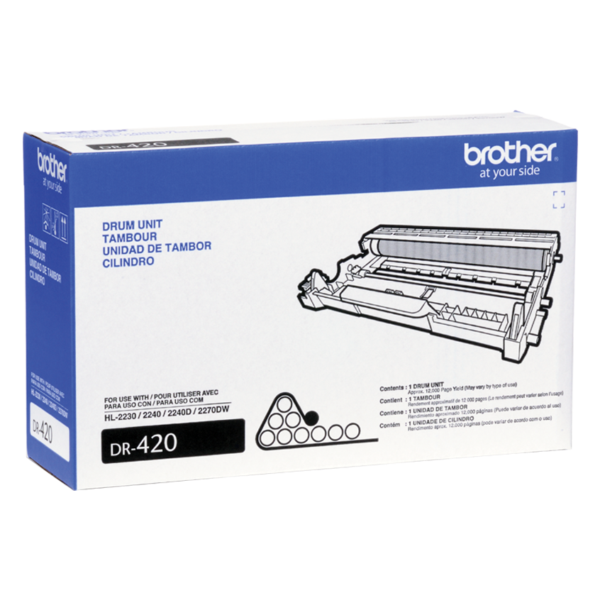 Tambor Brother DR-420 | DR420 | Para DCP-7060D / DCP-7065DN / HL-2220 / HL-2230 / HL-2240 / HL-2240D / HL-2270DW / HL-2280DW / MFC-7360N / MFC-7460DN / MFC-7860DW, modelo , Toners