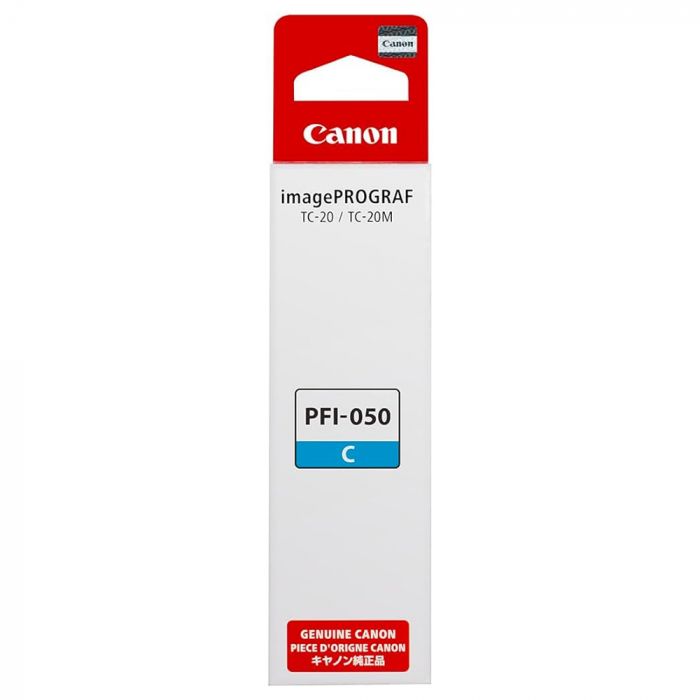 Tinta Canon PFI-050C Cyan | Para imagePROGRAF TC-20 / TC-20M, modelo , Tinta Canon Ploter