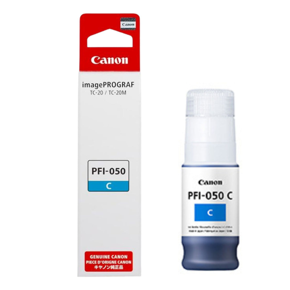 Tinta Canon PFI-050C Cyan | Para imagePROGRAF TC-20 / TC-20M, modelo , Tinta Canon Ploter