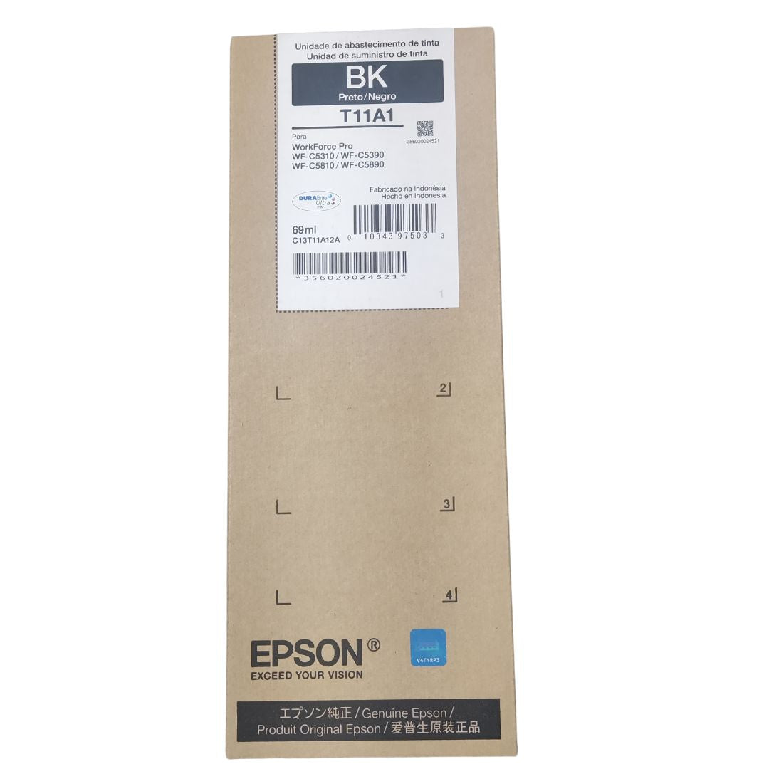 Tinta Epson T11A120-AL Negra | WorkForce Pro WF-C5810 / WF-C5890/ WF-C5390/ WF-5310 | 5.000 Páginas, modelo , Tintas Epson