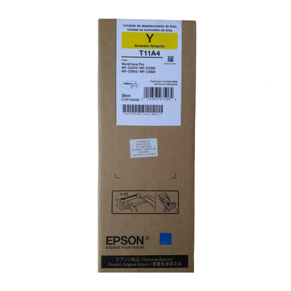 Tinta Epson T11A420-AL Yellow | WorkForce Pro WF-C5810 / WF-C5890/ WF-C5390/ WF-5310 | 5,000 paginas, modelo , Tintas Epson