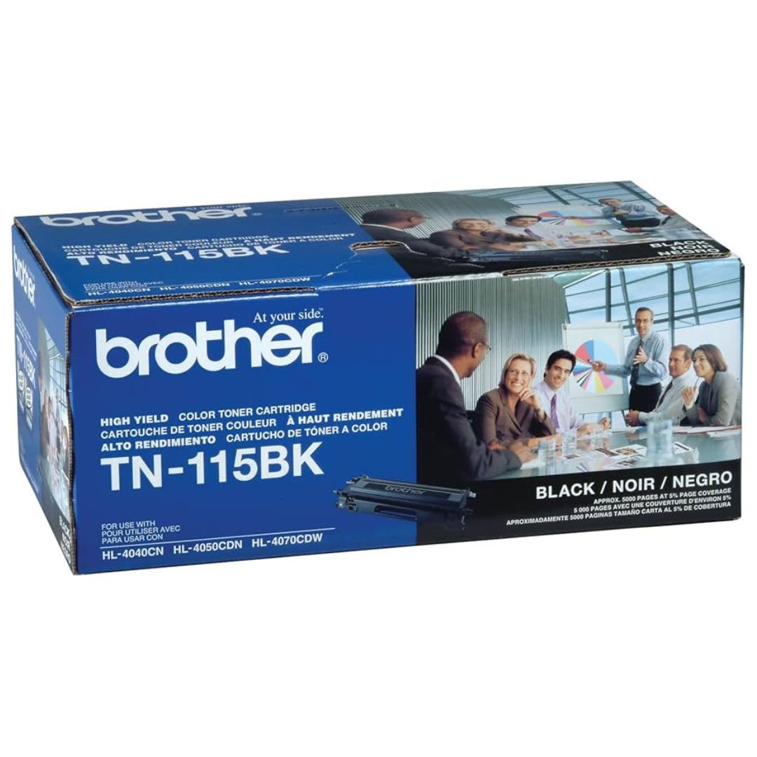 Toner Brother TN-115BK | TN115BK | Para DCP-9040CN / DCP-9045CDN / HL-4040CDN / HL-4040CN / HL-4070CDW / MFC-9440CN / MFC-9450CDN / MFC-9840CDW, modelo , Toners