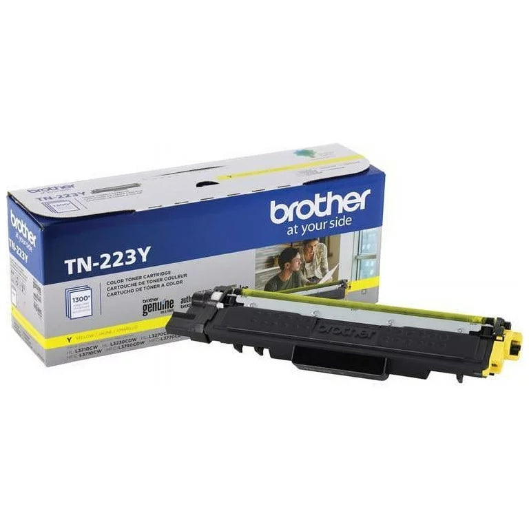Toner Brother TN-223Y | TN223Y Amarillo | Para HL-L3210CW / HL-L3230CDW / HL-L3270CDW / HL-L3290CDW / MFC-L3710CW / MFC-L3750CDW / MFC-L3770CDW | 1,300 páginas, modelo , Toners