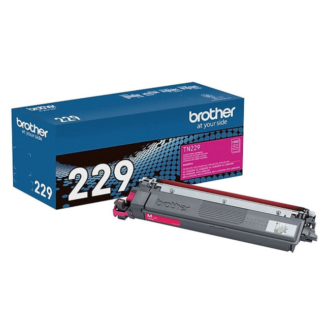 Toner Brother TN-229 Magenta | TN229M | Para HL-L3220CDW / HL-L3280CDW / HL-L3295CDW / HL-L3300CDW / HL-L8245CDW / MFC-L3720CDW / MFC-L3765CDW / MFC-L3780CDW / MFC-L8395CDW | 1,200 páginas, modelo , Toners