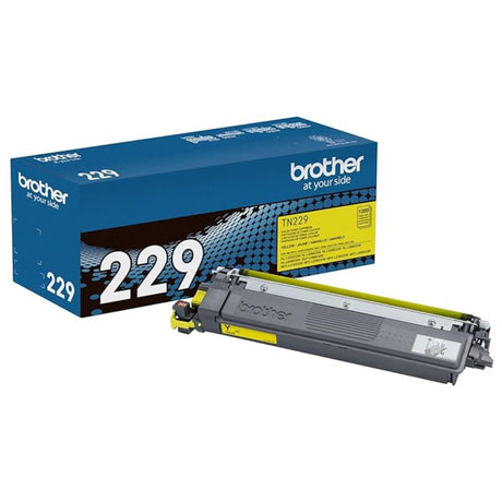 Toner Brother TN-229Y Amarillo | TN229Y | Para HL-L3220CDW / HL-L3280CDW / HL-L3295CDW / HL-L3300CDW / HL-L8245CDW / MFC-L3720CDW / MFC-L3765CDW / MFC-L3780CDW / MFC-L8395CDW | 1,200 páginas, modelo , Toners
