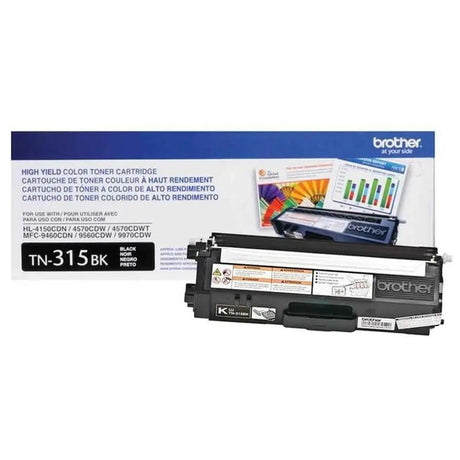 TONER BROTHER TN-315BK | TN315BK Negro | Para HL-4150CDN / HL-4570CDW / HL-4570CDWT / MFC-9450CDN / MFC-9460CDN / MFC-9560CDW / MFC-9970CDW, modelo , Toners