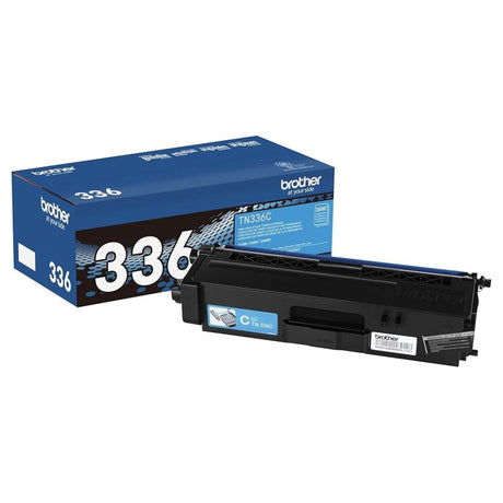 Toner Brother TN-336C Cyan | TN336C | Para HL-L8250CDN / HL-L8350CDW / HL-L8350CDWT / MFC-L8600CDW / MFC-L8850CDW, modelo , Toners