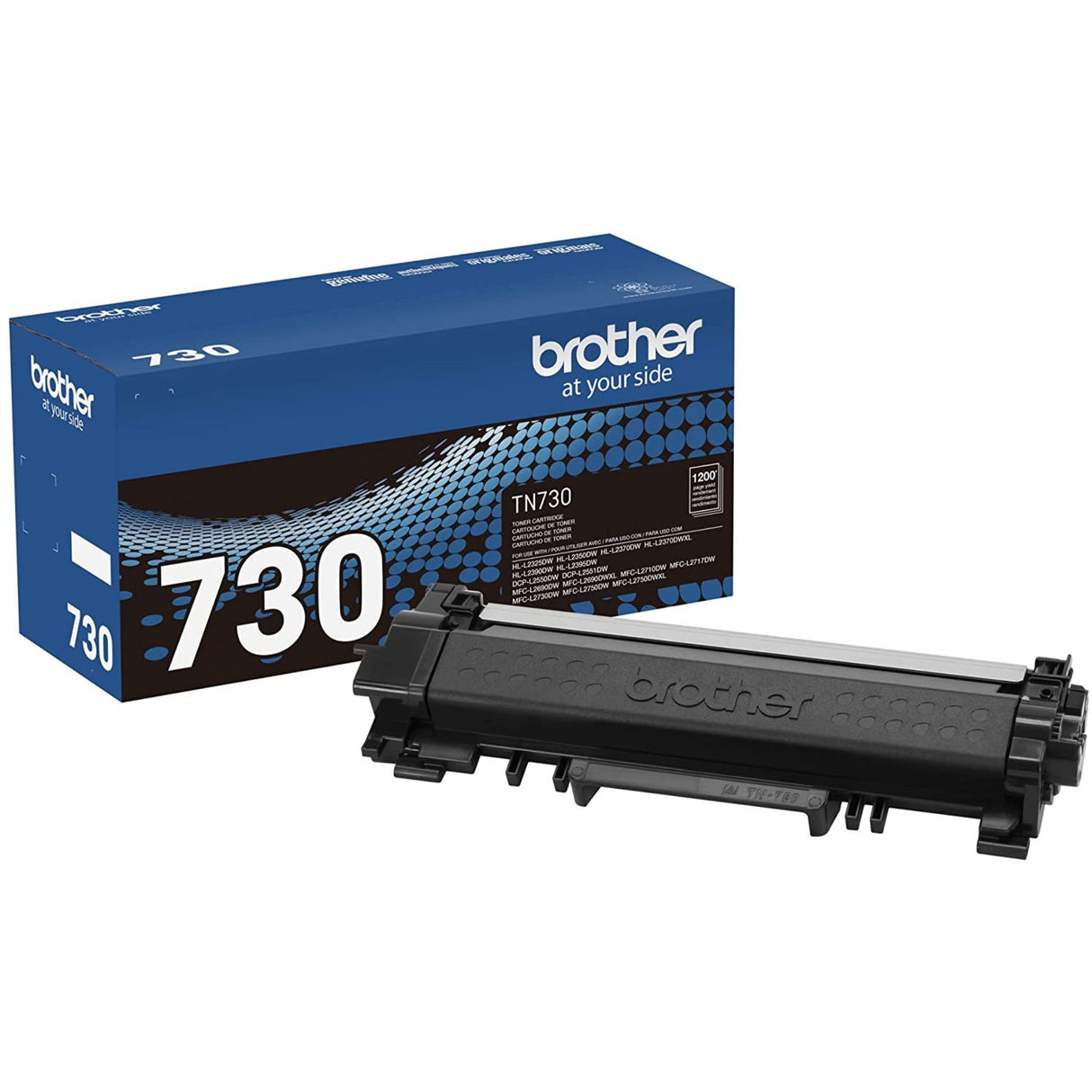 Toner Brother TN-730 | TN730 | Para HL-L2350DW / HL-L2390DW / HL-L2395DW / HL-L2370DW / MFC-L2710DW / MFC-L2750DW | 1,200 páginas, modelo , Toners