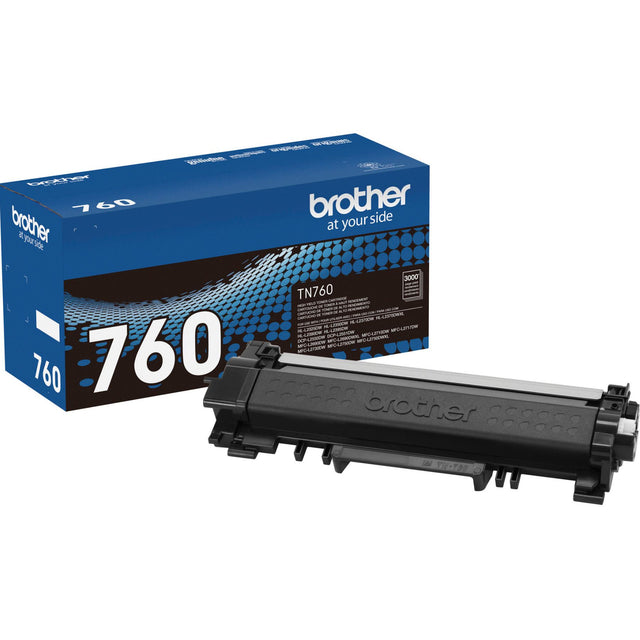 Toner Brother TN-760 | TN760 | Para HL-L2350DW / HL-L2390DW / HL-L2395DW / HL-L2370DW / MFC-L2710DW / MFC-L2750DW | 3,000 páginas, modelo , Toners
