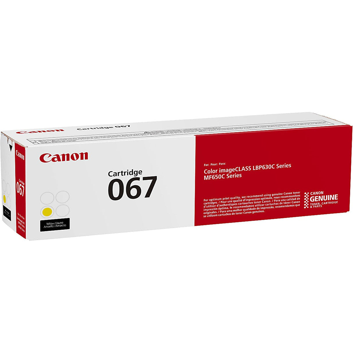 Toner Canon 067 Yellow | Para imageCLASS LBP632Cdw / MF656Cdw | 1,350 páginas, modelo , Toners