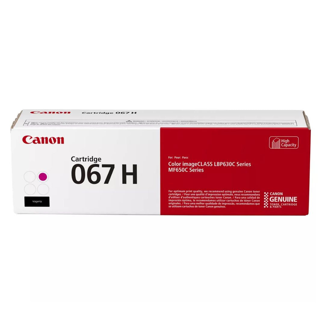 Toner Canon 067H | 067 H | Magenta | Para imageCLASS LBP632Cdw / MF656Cdw | 2,350 páginas, modelo , Toners