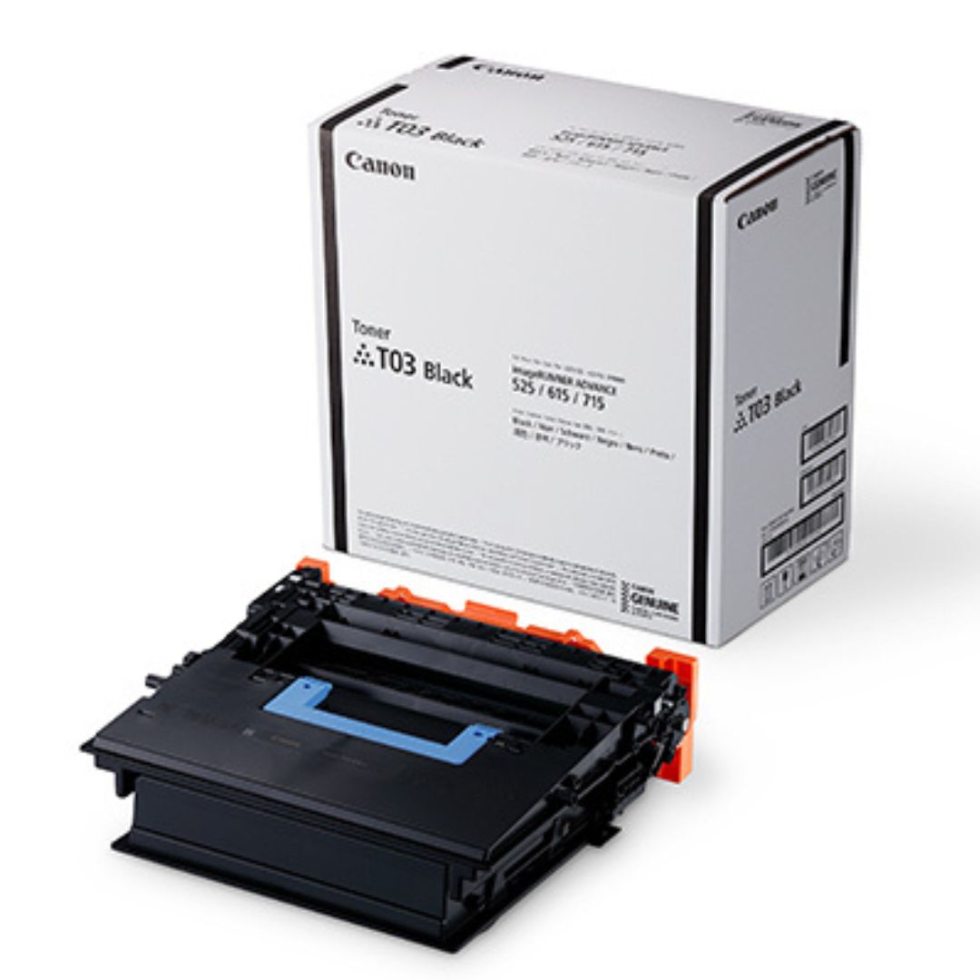 Toner Canon T03 Negro 2725C001 | Para imageRUNNER ADVANCE 525 / 527 / 529/ 615 / 617 / 619 / 715 / 717 / 719 ImageCLASS X LBP 1861 / 1871 | 20,500 páginas, modelo , Toners