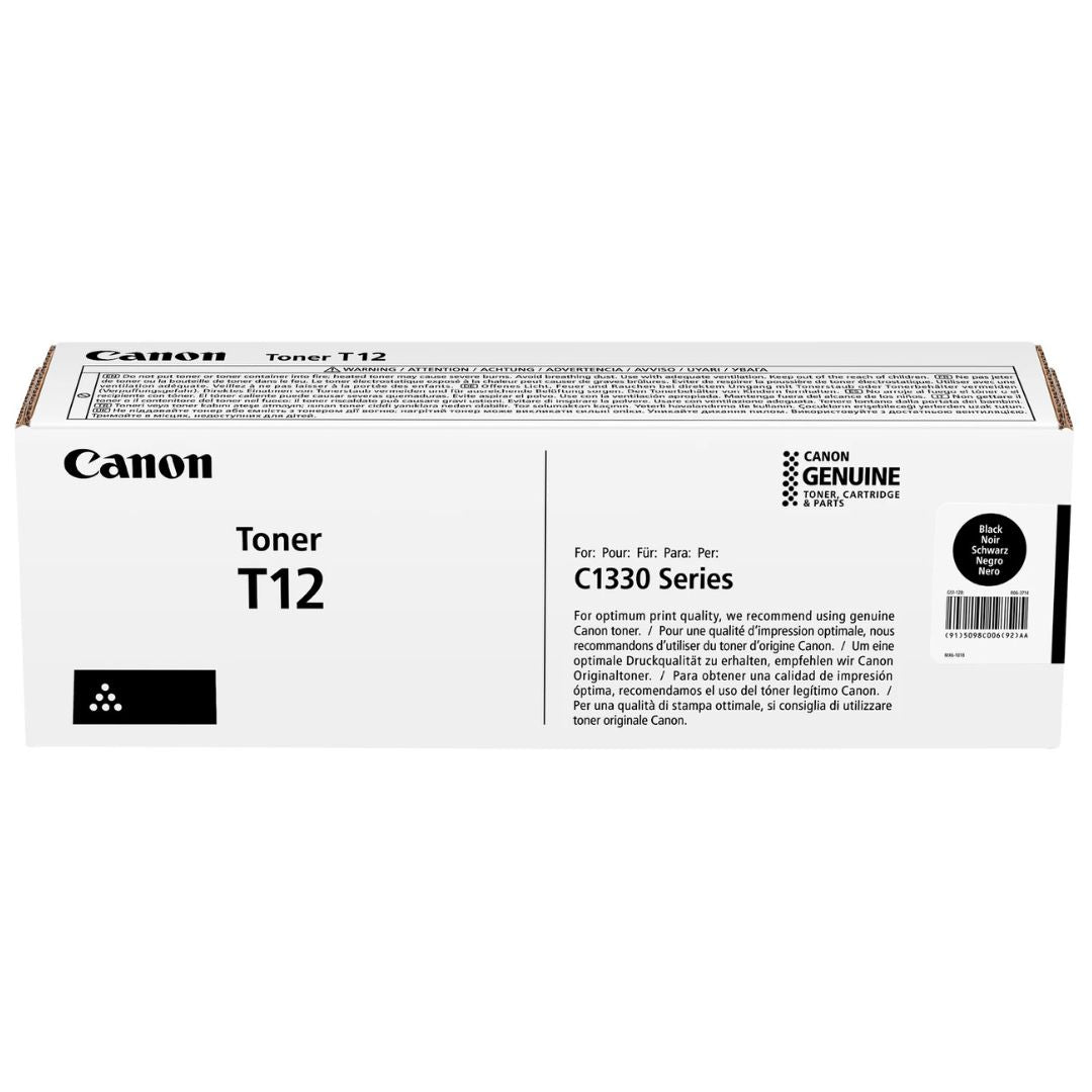 Toner Canon T12 Negro | Para imageClass X LBP1333C, MF1333C | 7,400 páginas, modelo , Toners
