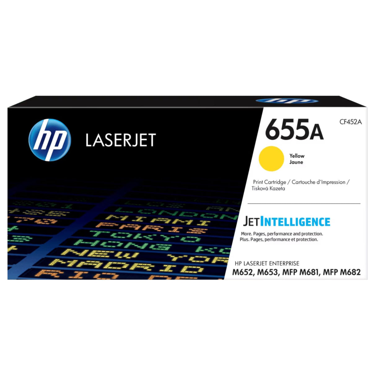 Toner Hp CF452A - 655A Amarillo | Para LaserJet Enterprise M652 / M653 / M681 / M682 | 10,500 páginas, modelo , Toners