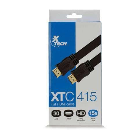 Cable Plano HDMI XTECH 15 pies Macho a Macho | XTECH XTC-415 - XTC-415