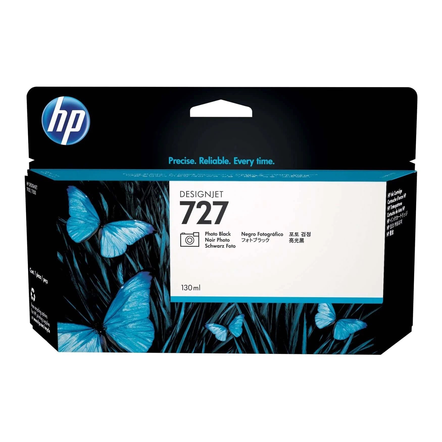 Cartucho de tinta HP Designjet 727 Negro fotográfico de 130 ml - B3P23A