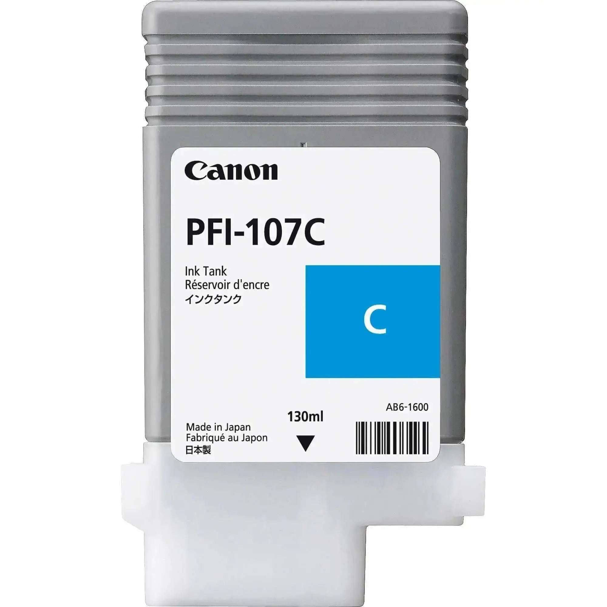 Tinta Canon PFI-107C CYAN Ink Cartridge | ploter - 6706B001AA