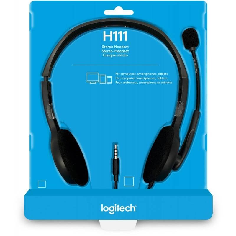 Audifono Logitec H111 Stereo Headset 981-000612, modelo , Audifonos