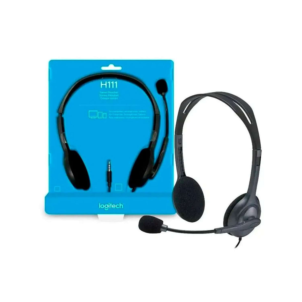 Audifono Logitec H111 Stereo Headset 981-000612, modelo , Audifonos