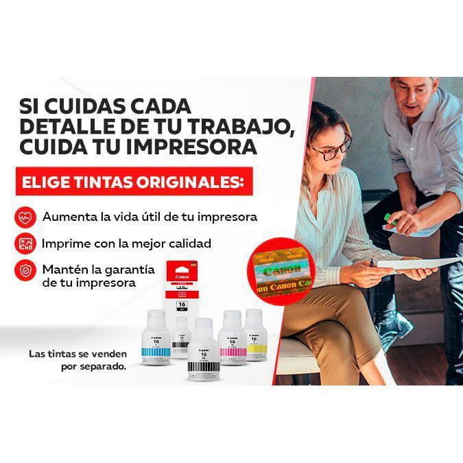 Botella de Tinta Canon GI-16 C Cyan | Para Maxify GX6010 / GX7010 / GX4010 | 14,000 páginas, modelo , Tintas Canon