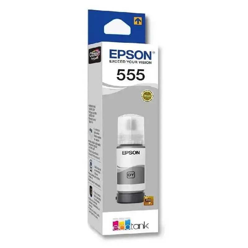 Botella de Tinta Epson T555520 - Gris | Ecotank L8160/L8180 | 70 ml, modelo , Tintas Epson