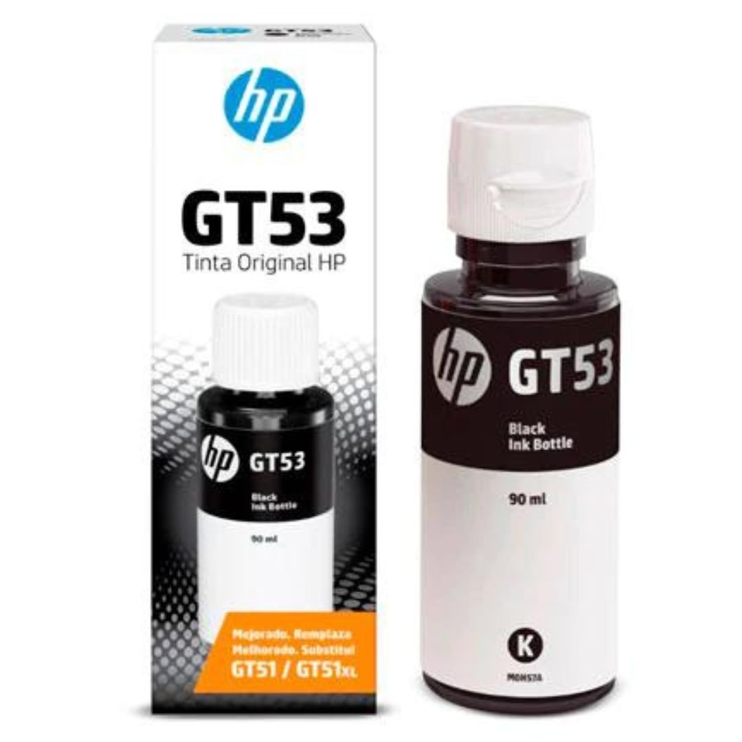 Botella de Tinta HP GT53 Negra | 1VV22AL | Ink Tank 315/110/115/415 - DeskJet GT-5810/5820 - Smart Tank 580 / 750 | 4,000 Páginas, modelo , Tintas Hp