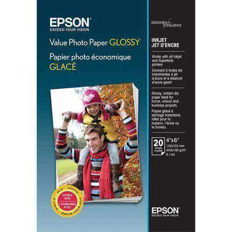 Epson Photo Paper 4x6 - Papel Fotográfico Epson Photo Paper Glossy (20 hojas), modelo , papel