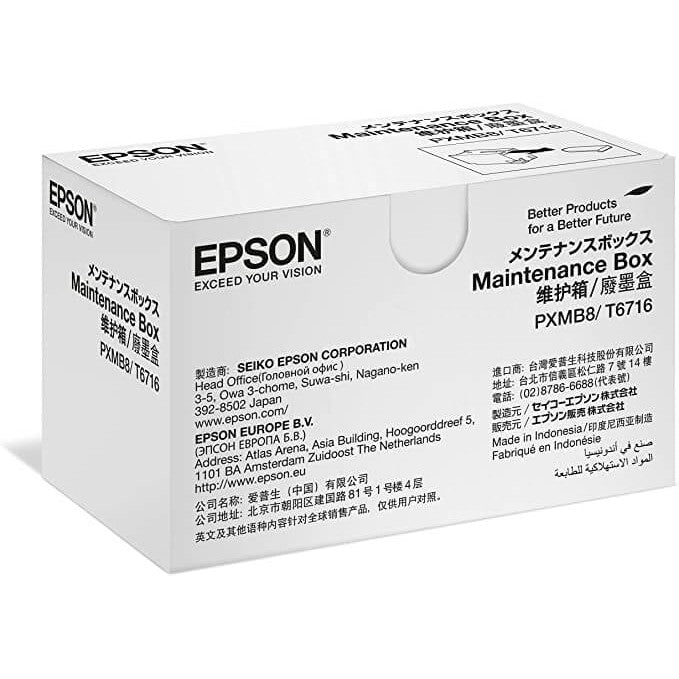 Epson T671600 | Caja de mantenimiento | WorkForce Pro C5790/ C529R / C5710 / M5799 / C5290 / C5210 / ET-8700, modelo , Partes de Impresora