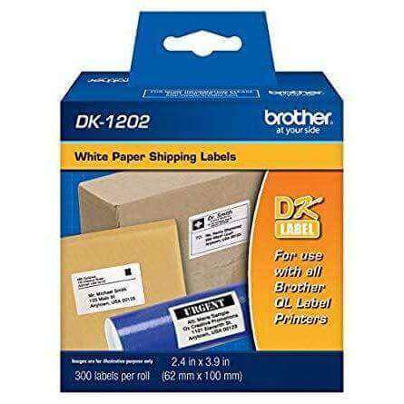 Etiqueta Brother DK-1202 - 2.4" X 3.9" 300 etiquetas, modelo , Etiquetas